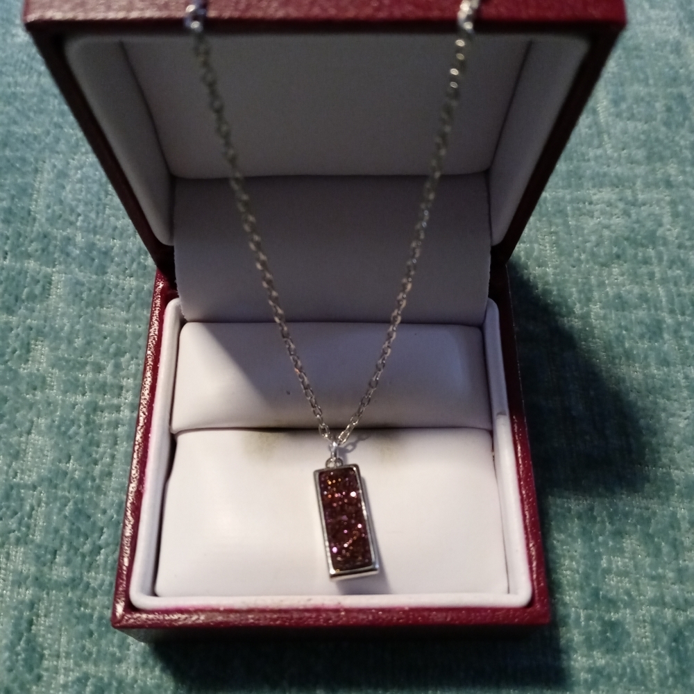 Fragrant Jewels mystic druzy necklace